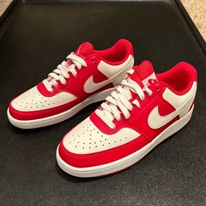 Nike Red and White Athletic Shoes